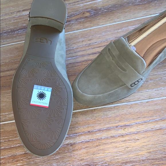 UGG Elise Studded Suede Leather Shoe Beige 9 NIB - Picture 9 of 14